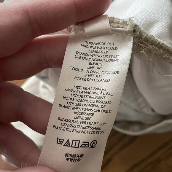 Anthropologie Pants Beige  Boho High Rise Mitra Relaxed Ankle Women 6 NEW - Picture 11 of 11